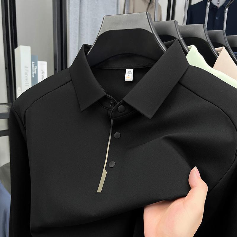 Autumn Long Sleevet Top Business Polo Shirt