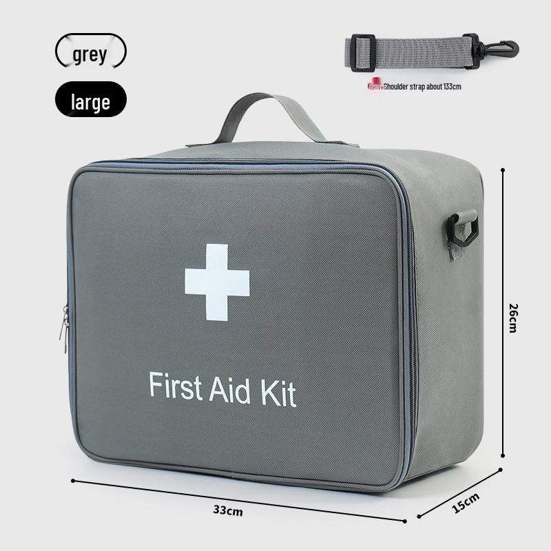 Portable Large-Capacity Crossbody Medicine Storage and Emergency Travel Bag