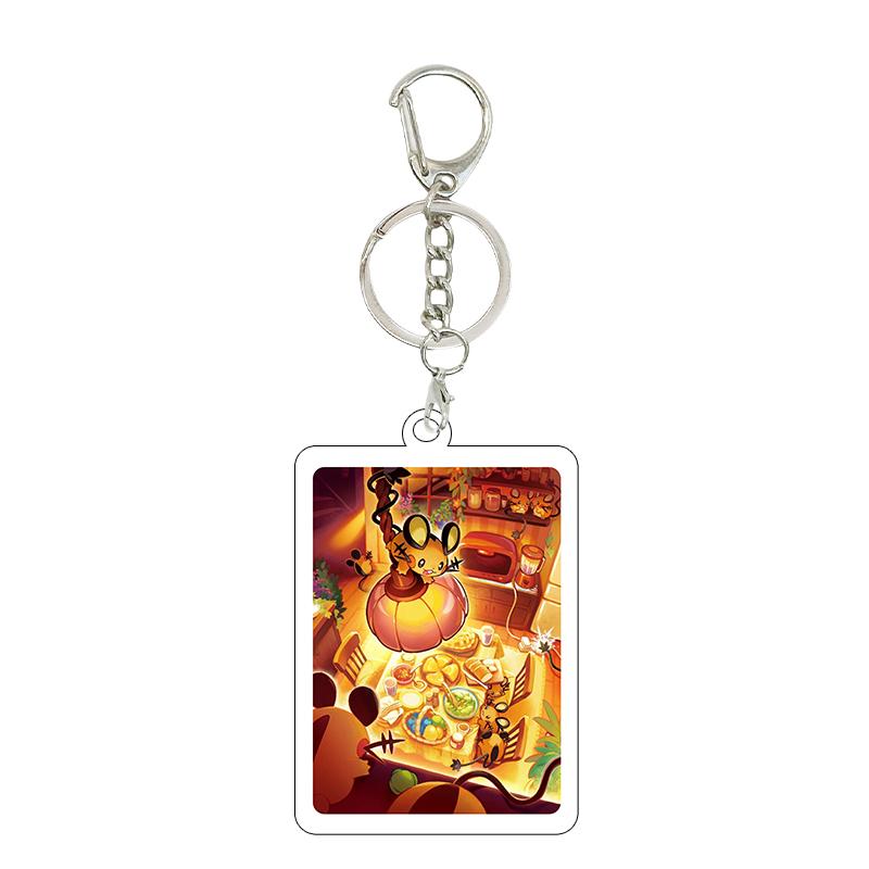 Ptcg Pocket 5cm Anime Fashion Squirtle Bulbasaur Psyduck Cartoon Diy Acrylic Action Keychain Backpack Pendant Accessories Charm