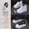 Women's Shoes 2026 New Four Seasons Thick soled High Heels Interior Height Increase Women's Shoes Single Shoes Sports Shoes