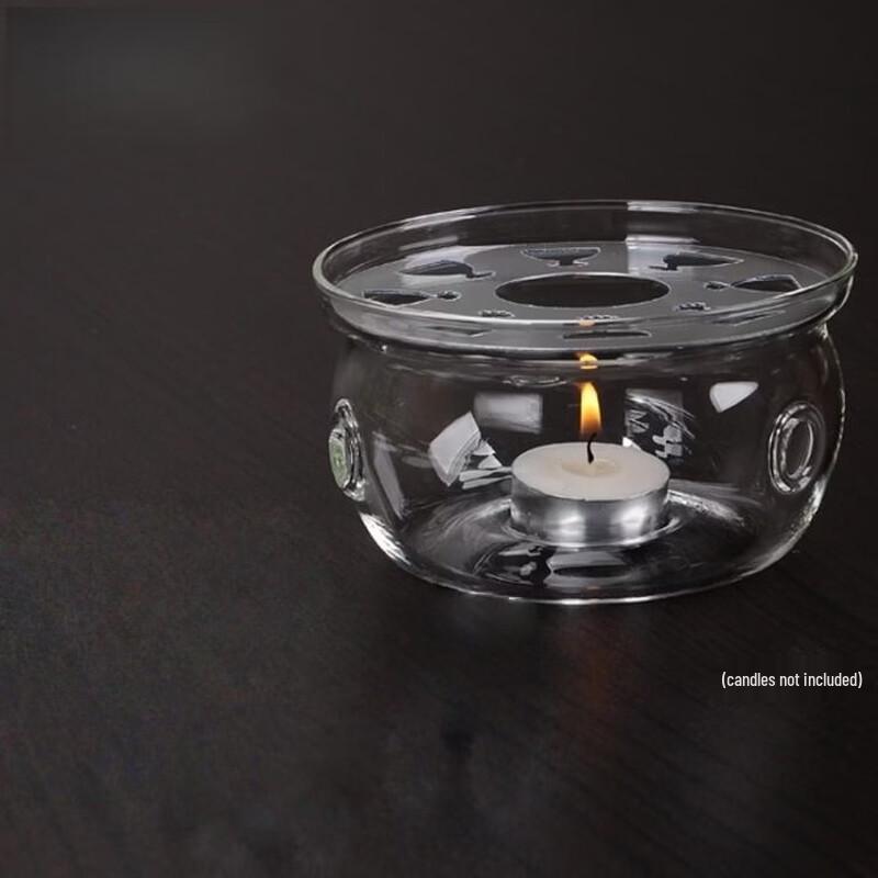 Heat-Resistant Glass Teapot Warmer Base