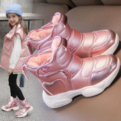 Fleece-lined Thickened Winter New Korean Style Children's Boots Warm Girl Cotton Boots