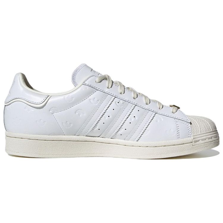 Adidas Superstar Allover Debossed Trefoils - Teniși bărbați albi, Cloud-White, Off-White GY0025