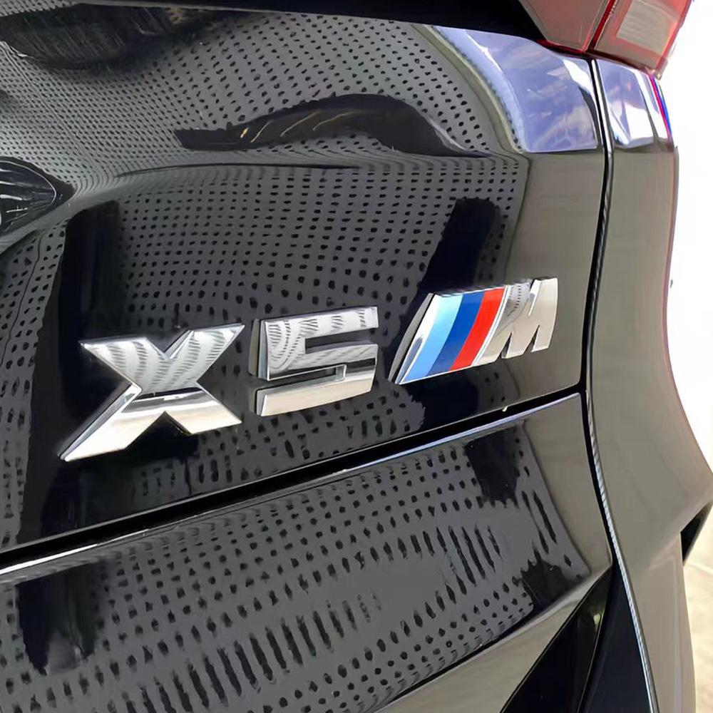For BMW M E46 E90 E60 1Pcs Car Body Side Badge Body Rear Trunk Decor Stickers For BMW M E70 E71 G02 X1 X2 X3 X4 X5 E84 F26 E83 F25 E53 Accessories