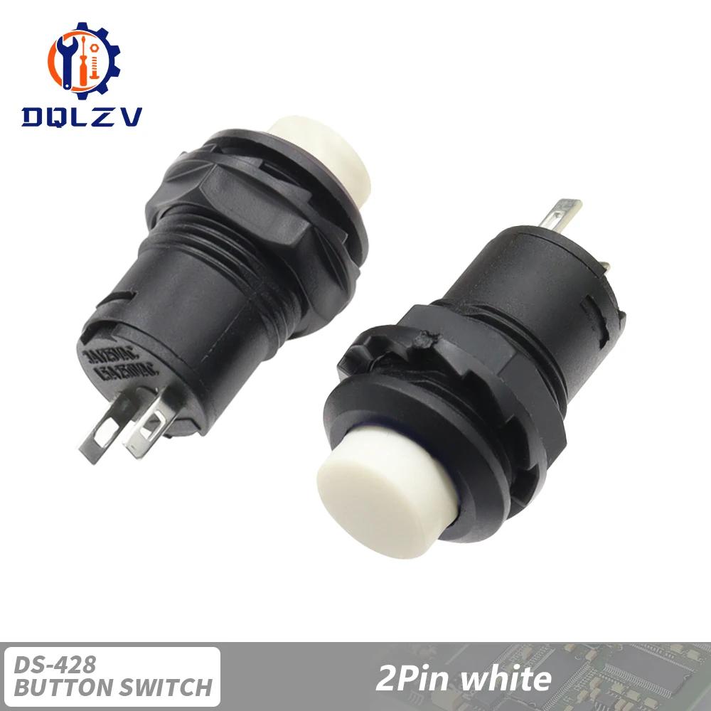 Self-Lock /Momentary Pushbutton Switches DS228 DS428 12mm OFF- ON Push Button Switch 3A /125VAC 1.5A/250VAC DS-228 DS-428