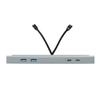 For Tesla 2024-2024 Model 3 Model Y 27W Quick Charger LED Intelligent Docking Station USB Shunt Hub Decoration