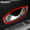 Real Soft Carbon Fiber Sticker For Renault Megane 2009 2010 2011 2012 2013 2014 2015 LHD RHD Inner Door Handle Interior Trim