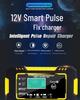12V 6A Smart Car & Motorcycle Battery Charger with Pulse Repair