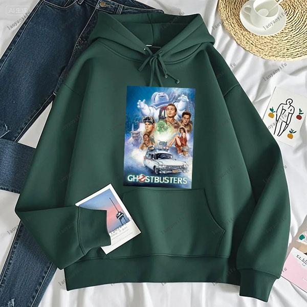 Ghostbusters Fashion Anime Casual Men's Hoodie Women and Men Sweatshirt Drop Shoulder Tracksuit Autumn and Winter Sweatshirt