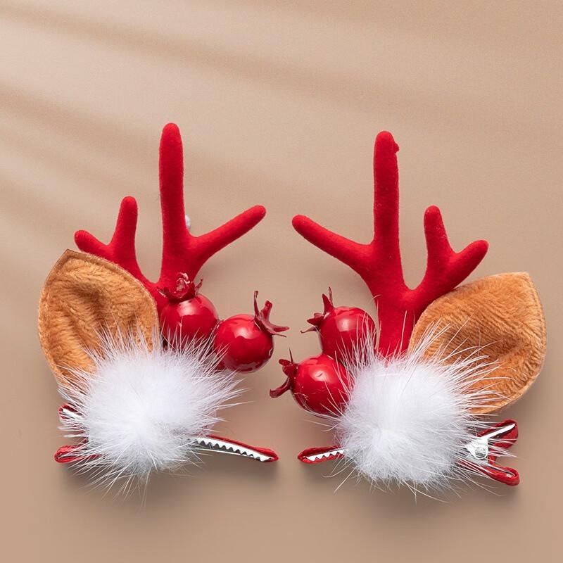 

Christmas Deer Hair Clip Set