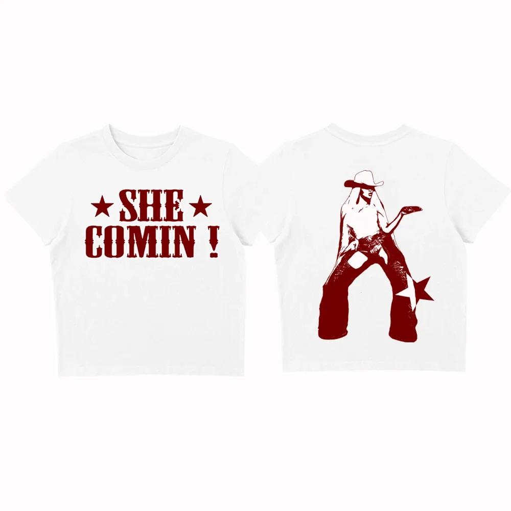 Beyonce Cowboy Carter Tour 2025 Crop Tops TShirt Girls Fashion Women ONeck Short Sleeve Fans Gift Tshirt