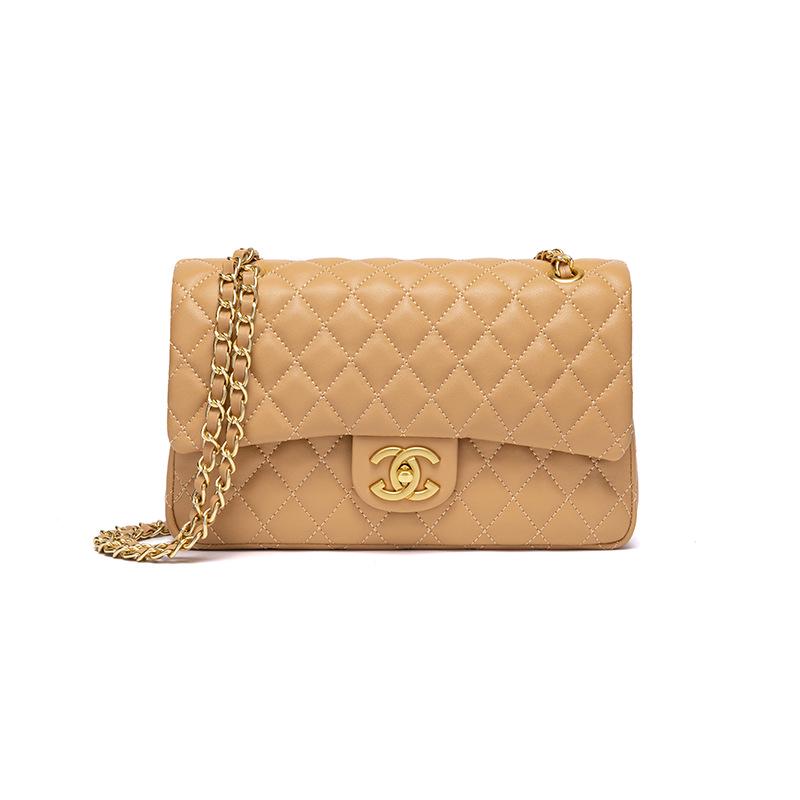 Chose One Niche Diamant Gewatteerde Lamsleren Kettingtas 2025 - Veelzijdige Crossbody Schouder Handtas voor Herfst/Winter