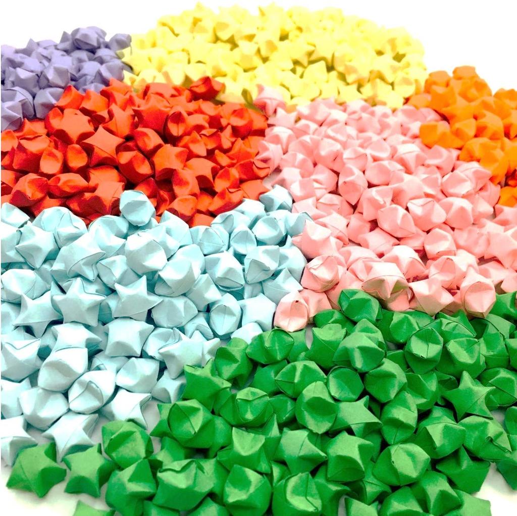 Star Shower Confetti, Flower Shower Decorations for Parties, Weddings, Birthdays, and Home Decor, Colorful, 7 Colors (700 Pieces)