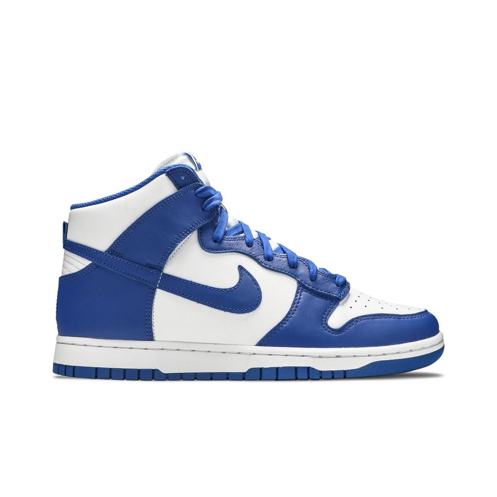 Nike Dunk High 'Kentucky' 2021 (Unisex) White / Game Royal / Total Orange Skateboard Shoes DD1399 102