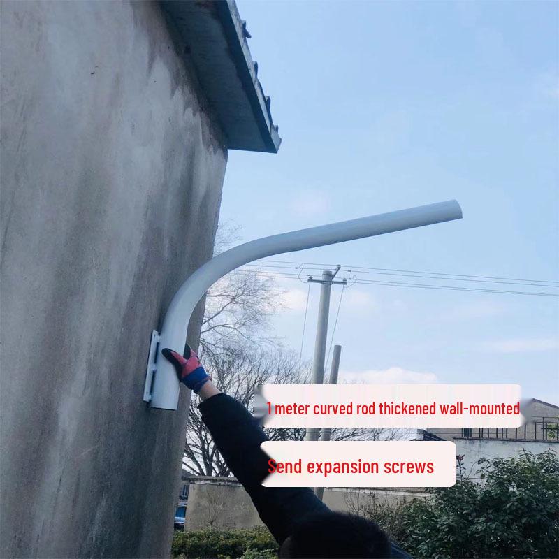 Wall-Mounted Cantilever Streetlight for Courtyard and Utility Pole