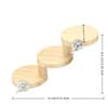 Bite Resistant Hamster Wooden Ladder Wall Mounted Hamster Climbing Toy  Enrichment Activity