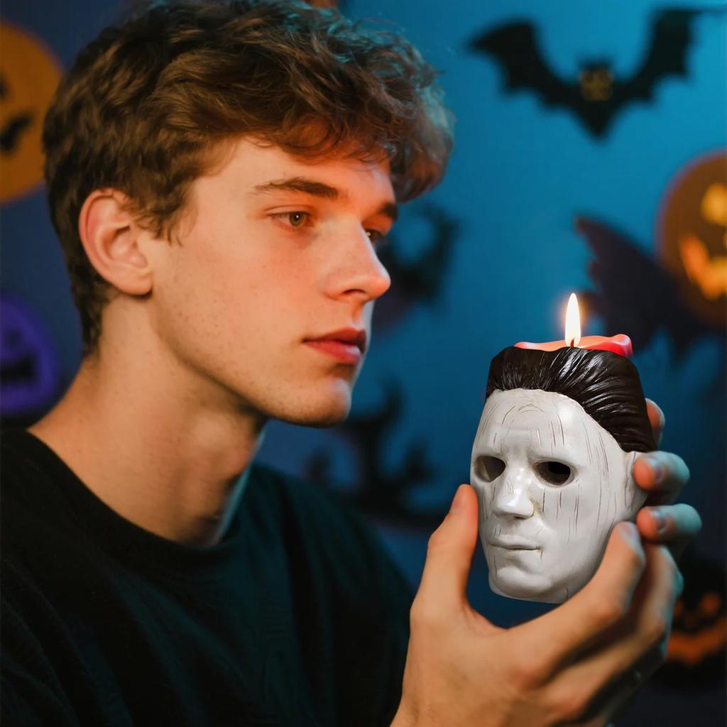 Halloween Horror Ghosts Candlestick Home Bedroom Decoration (With Candle)