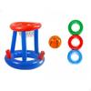 5 Pieces Buoyant Basketball Loop Toss Set Thick PVC Material 2in1 Pool Game Quick Inflate &
