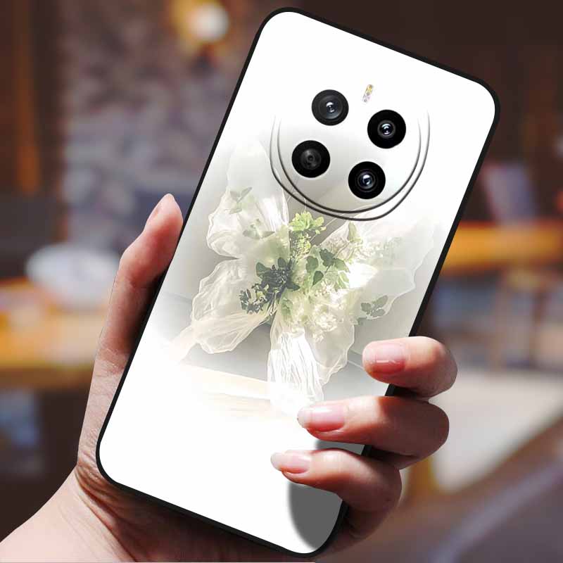 

Чехол для телефона Magic7 Pro Силиконовый Мягкий Чехол для Huawei Honor Magic7Pro Magic 7 Lite 7 7pro Розовые Цветы Девичий Задний Funda Чехол -Honor Magic7 Lite