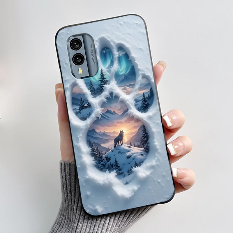 Bumper Rezistent la Șocuri Husa Moale Pentru Nokia X30 5G Drăguț Model Nou Design Carcasă Pentru Nokia XR21 Cu Culoare Jelly Negru Viral Husa