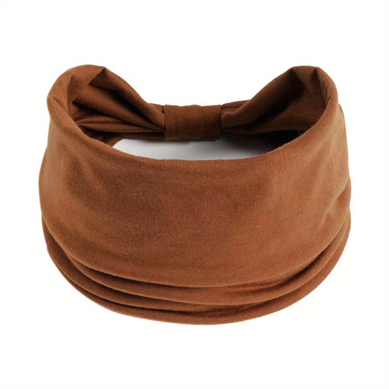 

1 шт. Толстые богемные шикарные повязки на голову для женщин, влагостойкие и стильные аксессуары для йоги, фитнеса, бега и повседневной носки кофейный