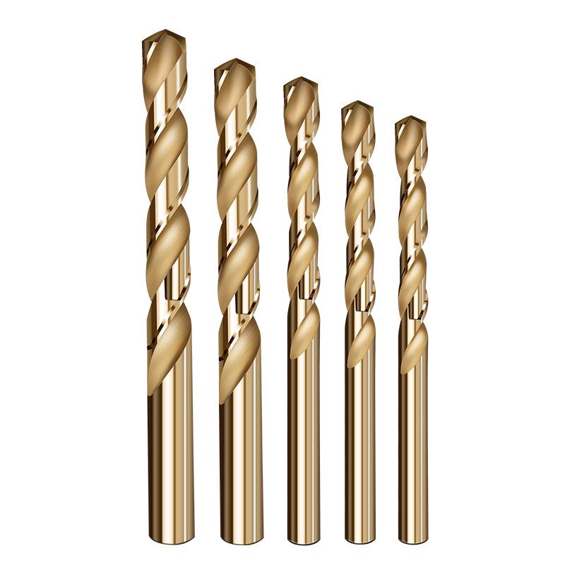 Cobalt-Enhanced Extended Length Twist Drill Bit Set - Super Hard Stainless Steel Alloy, 4.2mm.