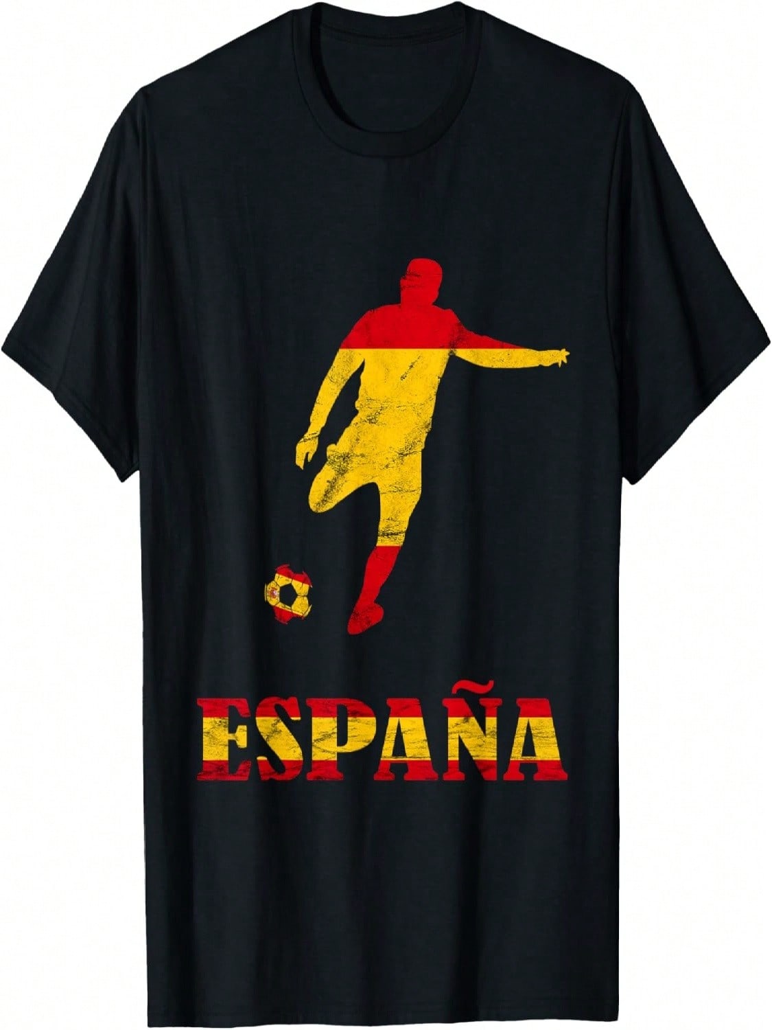 Espana Spain Soccer Player Spain Flag Spanish Pride Espanol T-Shirt S