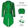 Sparkly Irish Green Sequin Tailcoat Jacket for Saint Patrick's Day