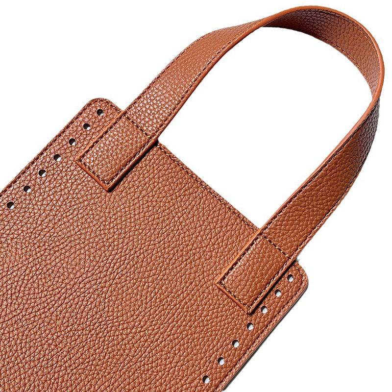 DIY Stricken Häkeln Handtasche Tragetasche Umhängetasche Nähzubehör PU Boden Griffe zum Herstellen von Taschen Häkeltasche Handwerkstasche Teile
