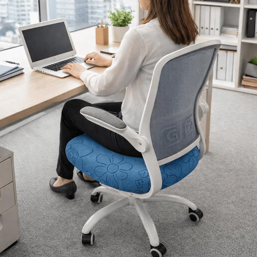 Stretch Jacquard Office Chair Cover Thickened Dining Chair Cover Universal Chair Slipcover Office