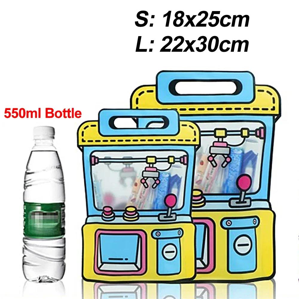 Cartoon-Geschenktüte, süße Klauenmaschine, mattierte, selbstverriegelnde Reißverschlusstaschen, Kinder, Süßigkeiten, Kekse, Snacks, Kunststoff, versiegelte Verpackungstaschen