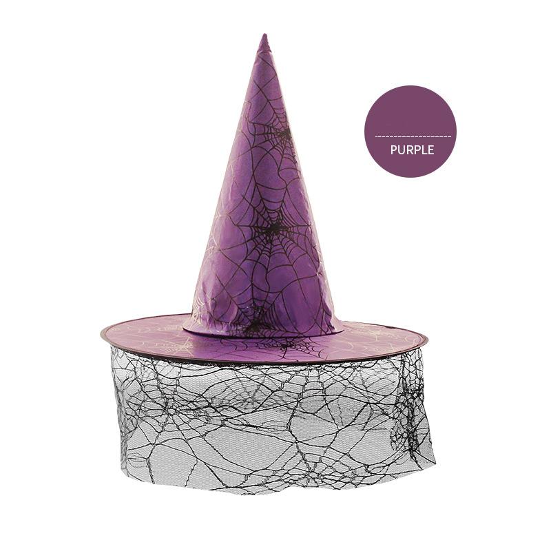 5pcs Halloween Witch Hat Magical Masquerade Carnival Costume School Performance Halloween Decoration Party Hat Wizard Men Women 