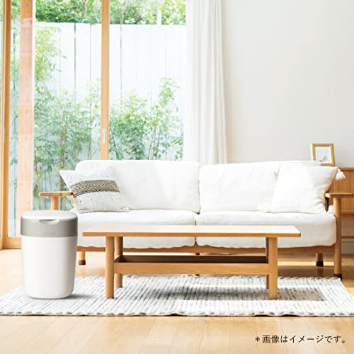 Combi Disposable Diaper Disposal Pot, Strong Airtight Antibacterial Poitec W Deodorant Cotton White Comes with 1 Cassette  for Poitec W Deodorization/