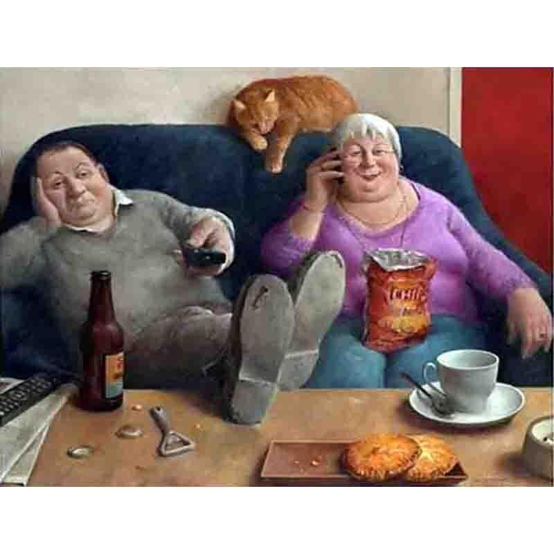 DIY Old Couple 5D Diamond Painting Full Drill Mosaic Diamond Embroidery Rhinestone Cross Stitch Home Decor Wall Art Gift