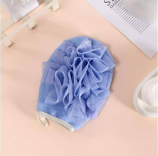 Double-Sided Bath Scrub Mitt Glove - Exfoliating Sponge for Dirt & Dead Skin Removal, Large Size