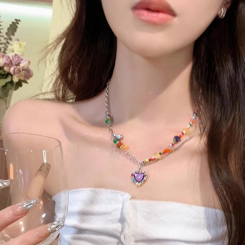 Spicy Girl Tassel Pearl Necklace: Elegant, Versatile Clavicle Jewelry for Women
