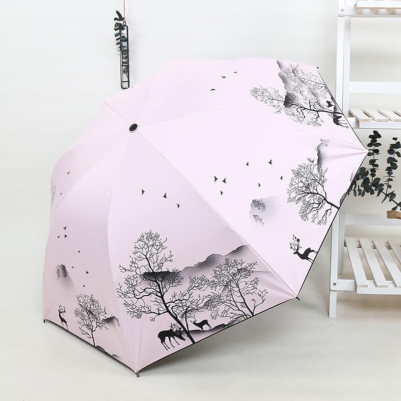 OEING Cartoon Valley Elk Folding Umbrella