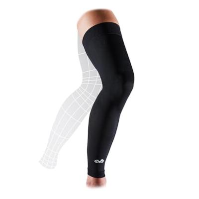 Manoplas de Compressão para Pernas Inteiras McDavid, Ambidestras, Suporte de Joelho e Perna com Compressão Ativa, Finas, Respiráveis, Proteção de Compressão para Esportes, Corrida