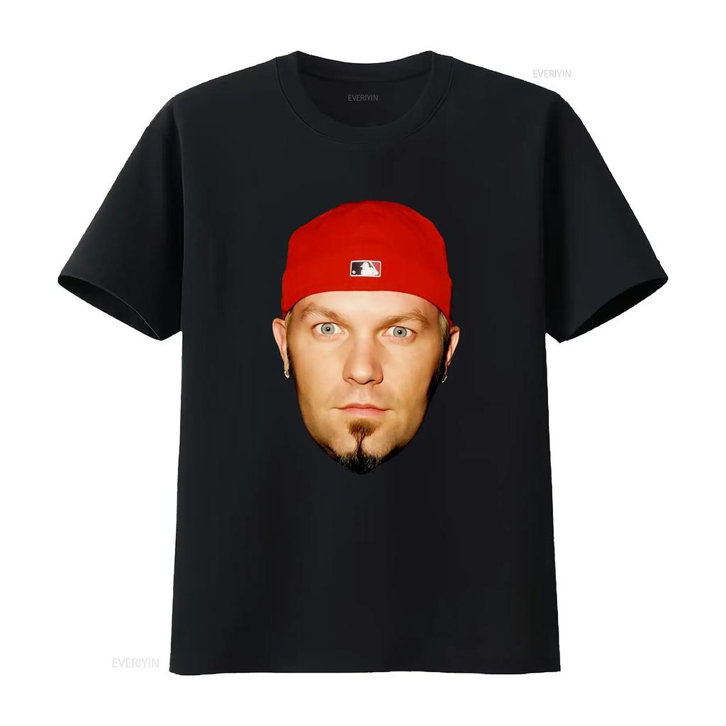 Fred Durst Limp Bizkit Head T Shirt Black Available In All Sizes from S To 5XL Vintage Washed Stylish Streetwear Slightly