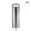 S M L Pill Storage Box Metal Phial Pill Case Portable For Firstaid Camping Pendant Medicine Boxes Waterproof Stainless Steel