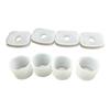 8Pieces Silicone Spill Proof-Stopper Set Leak-Stopper for Cup Straw Cover Cap Square Spill-Stopper Round Leak-Stopper