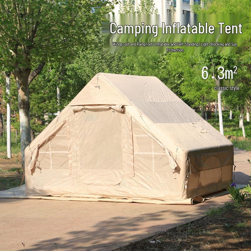6.3 sqm Lightweight Automatic Inflatable Rainproof Camping Tent