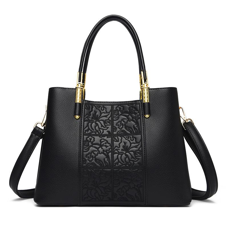 National Style Charm! New Embroidered Handbag, Fashion and High Sense Coexist чёрный