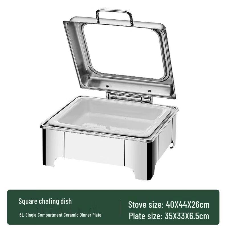 Электрический подогреватель еды для фуршета из нержавеющей стали