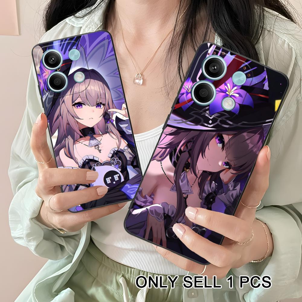HSR Herta Matte TPU Mobile Phone Case for Xiaomi Redmi Note 14 13 12 11 S Pro Plus 4G 5G Colorful Printing Cover