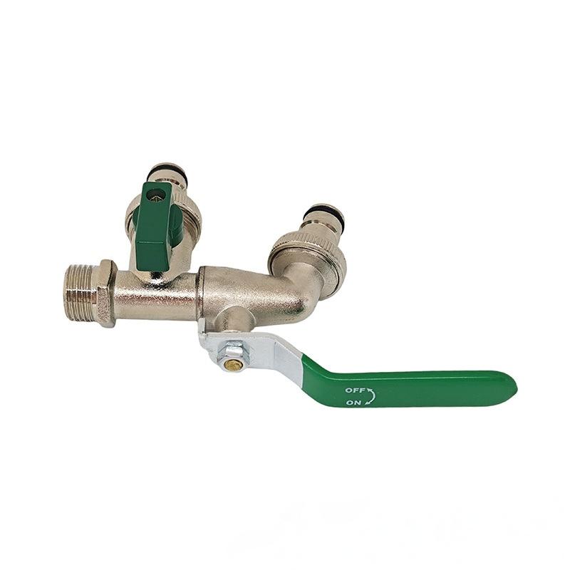 1 Bucată Robinet Apă Aliaj Zinc 1/2'' 3/4'' Mâner Pârghie Rotativ Exterior & Interior Robineți Alimentare Udare Robinet cu Bilă Unelte Grădină