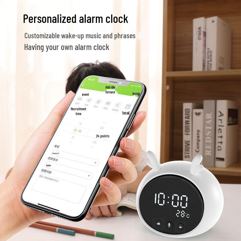 AI Smart Learning Alarm Clock with Voice Interaction - Perfect Birthday Gift for Kids