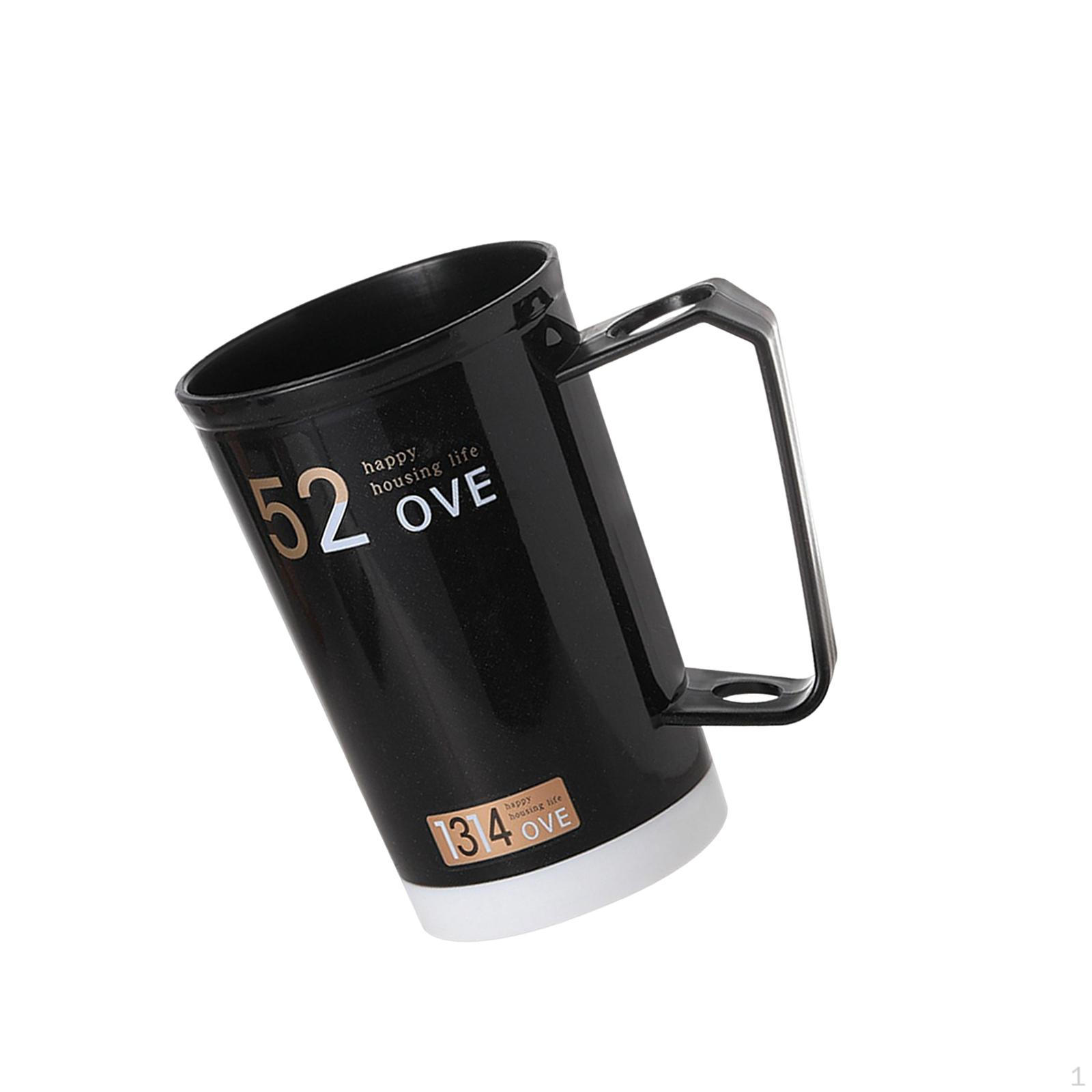 Bathroom Mouthwash Brushing Storage Cup Black