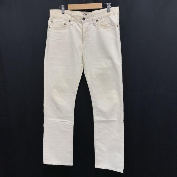 TELLASON Slim Straight White Denim Pants Men’s 30 Inseam 77cm USA(USED)