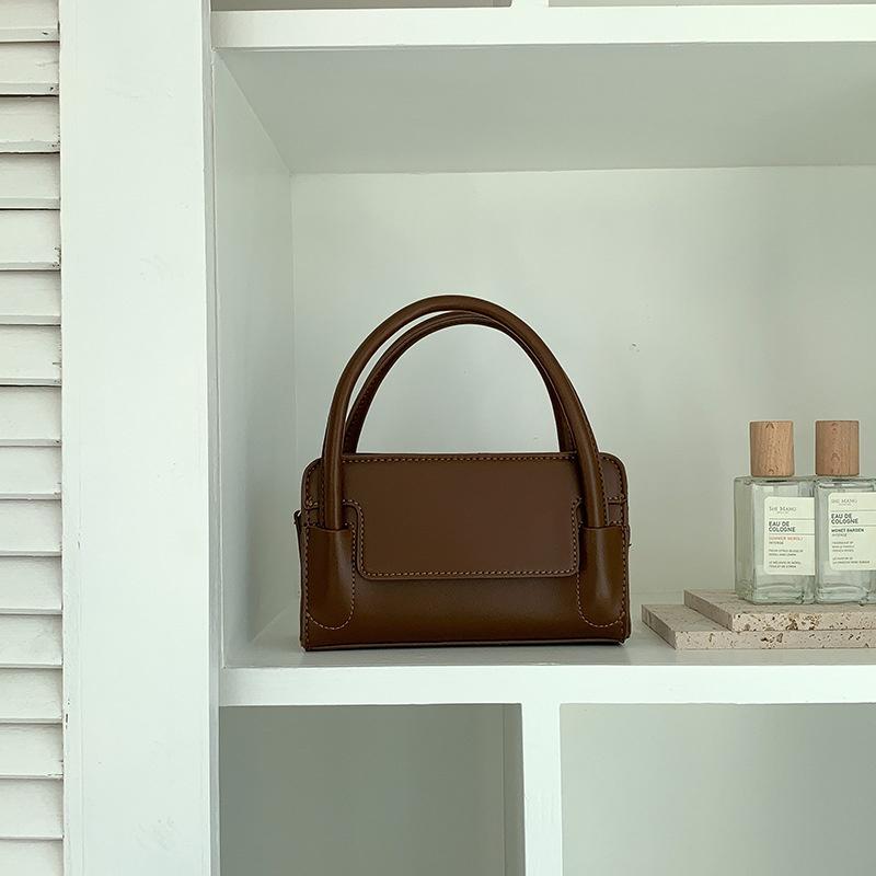 IELGY Women's Textured Handbag, Korean Retro Messenger Bag